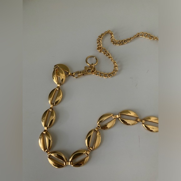 Vintage 90’S Gold Chain Link Loop Belt Women’s Size 11”-21” Inches - Picture 4 of 11